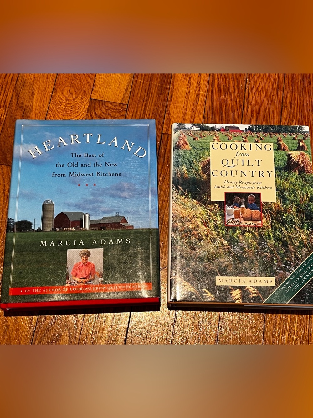 Heartland and Cooking from Quilt Country cookbooks